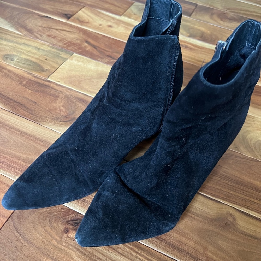 Marc Fisher suede heeled booties